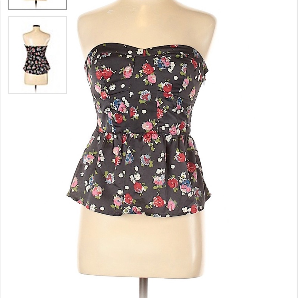 American Eagle Floral Tube Top Size Small